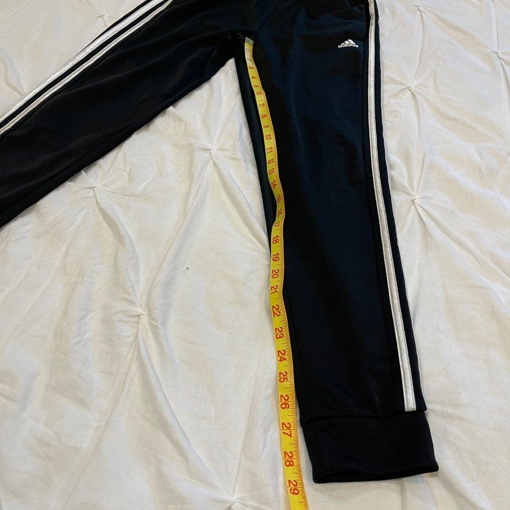 Adidas Essentials Three Stripe Track Pants Size 16 Juniors - Picture 6 of 8